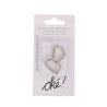 SACHET DE 6 / BOUCLES POUR COMBINAISONS, SALOPETTES, BLEUS DE TRAVAIL 20 MM. 2 PCS.